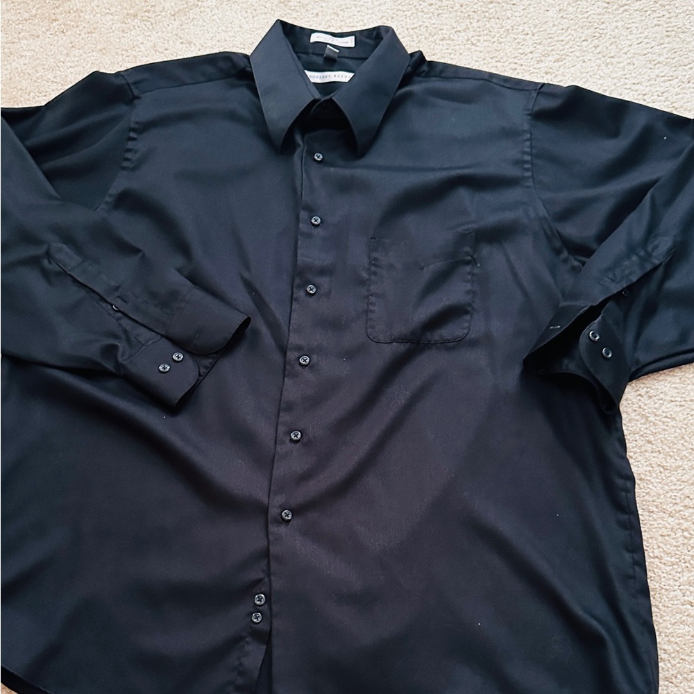 Geoffrey Beene Black Dress Shirt - Picture 2 of 5